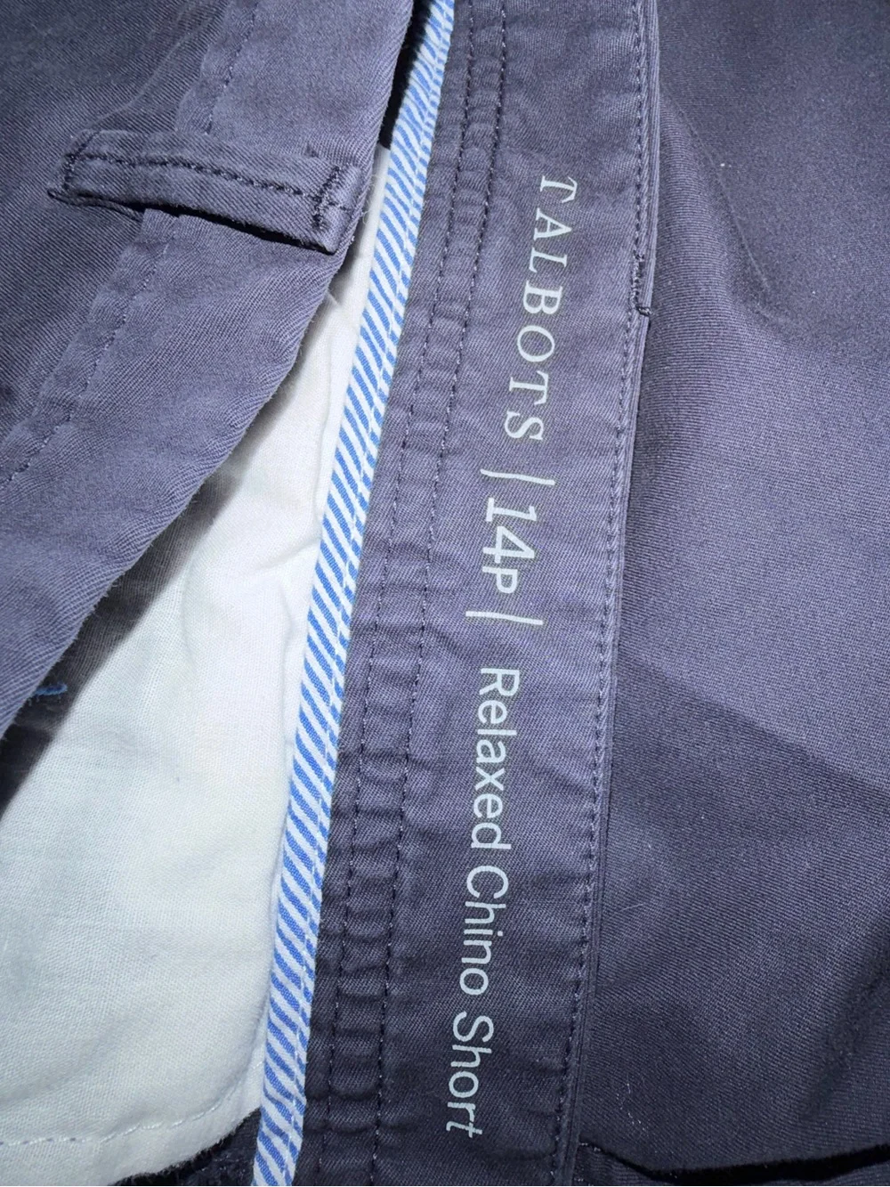 Talbots relaxed Chino Dark Navy Women's Bermuda Shorts